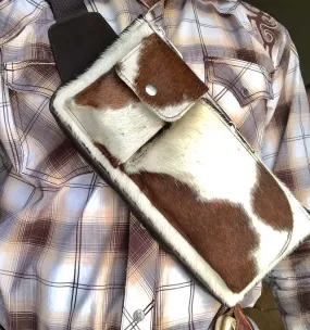 cowhide fanny pack