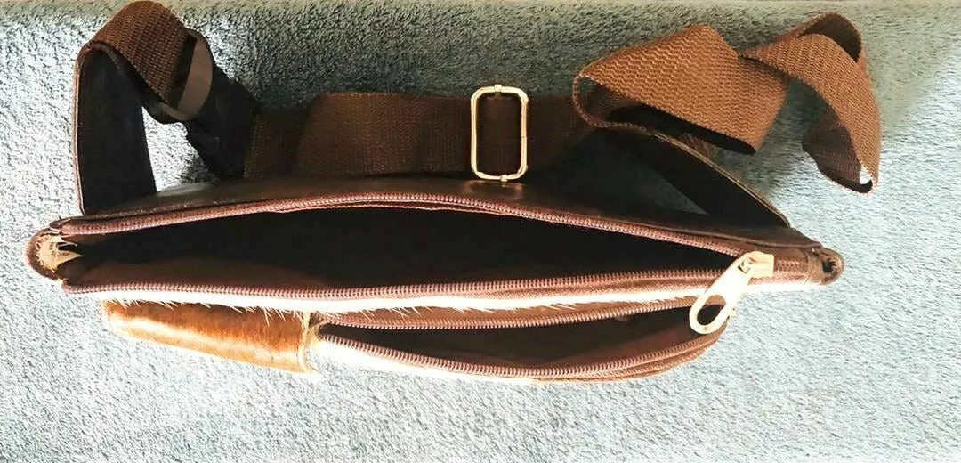 cowhide fanny pack