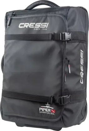 Cressi Piper Ultralight Carry-on Roller Bag 4.9 L 2.9 kg with Telescoping Handle