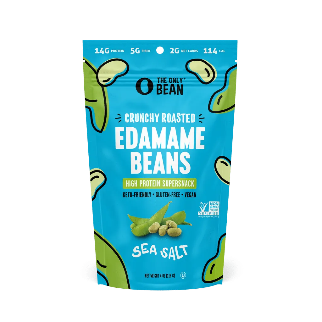 Crunchy Roasted Edamame Beans - Sea Salt (3-Pack)