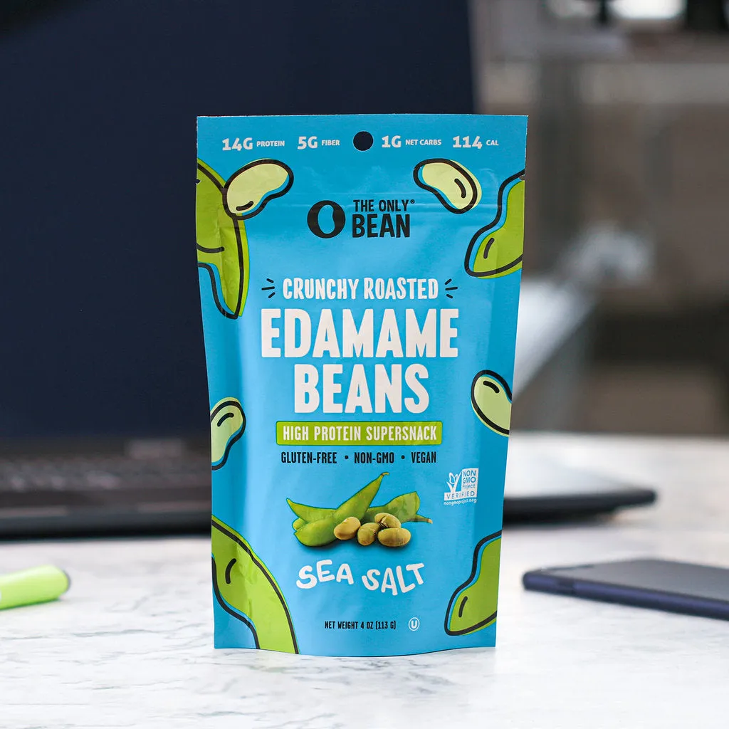 Crunchy Roasted Edamame Beans - Sea Salt (3-Pack)