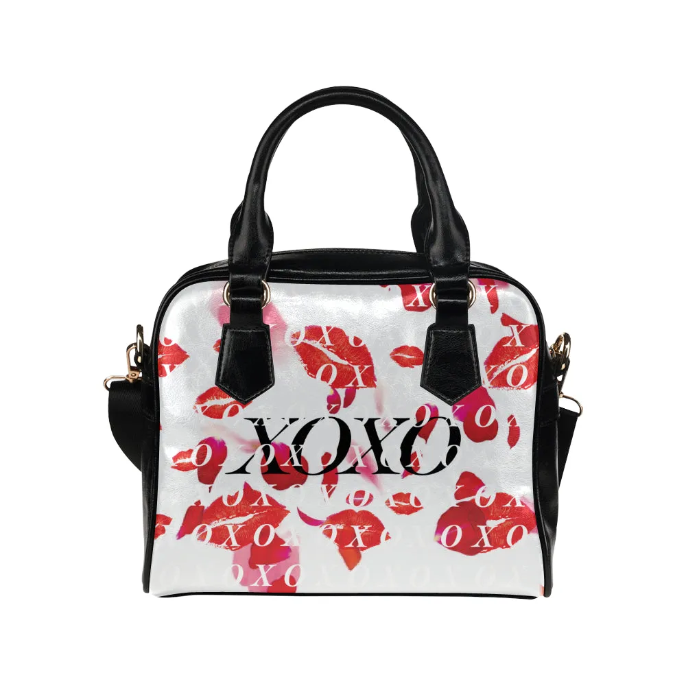 Custom Order XOXO Kisses and Petals White MINI BAG Shoulder Handbag