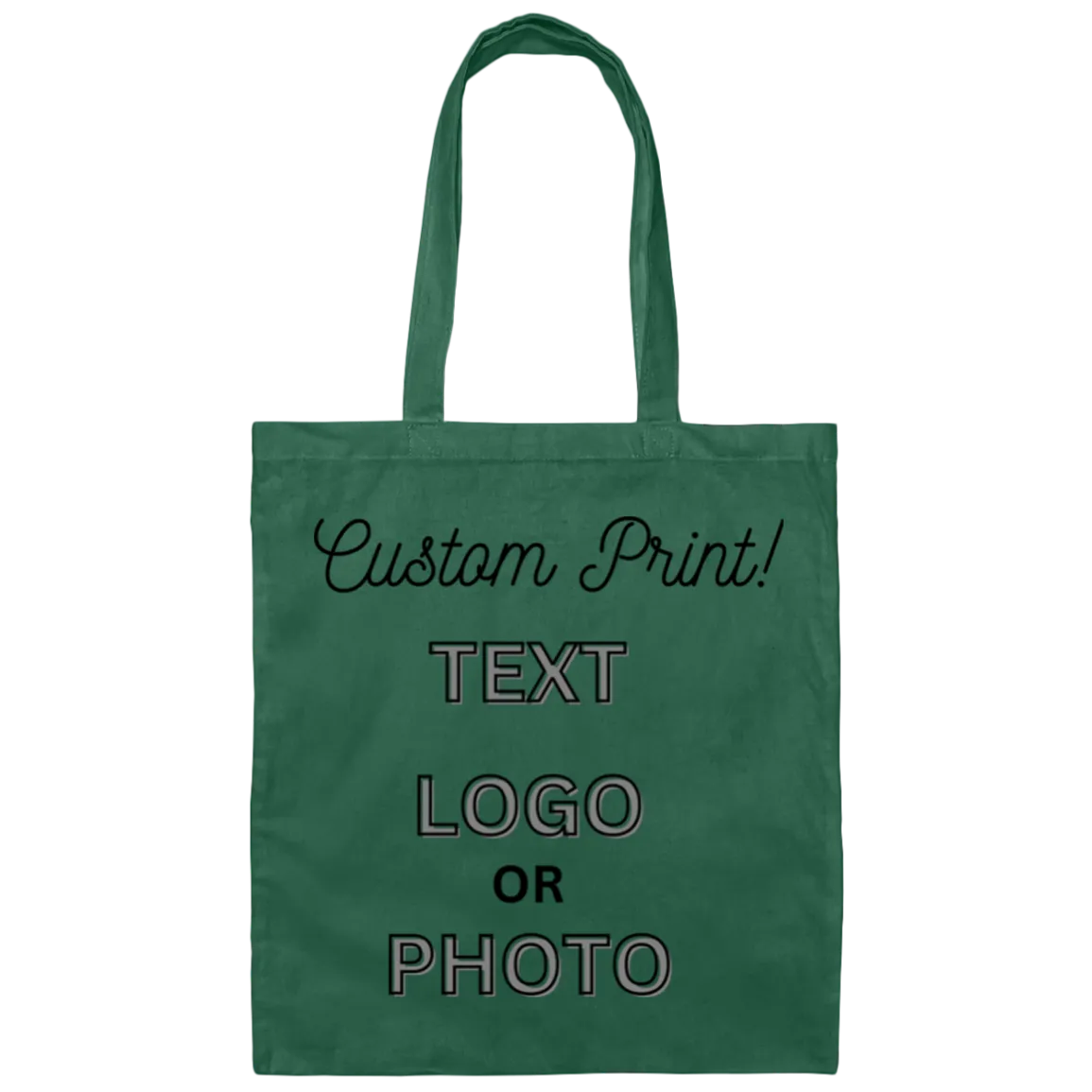 Custom Print Canvas Tote Bag