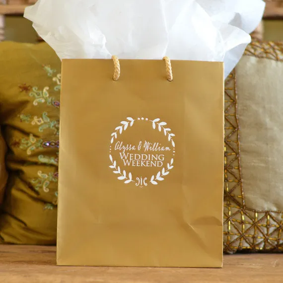 Custom Printed Wedding Weekend Bags