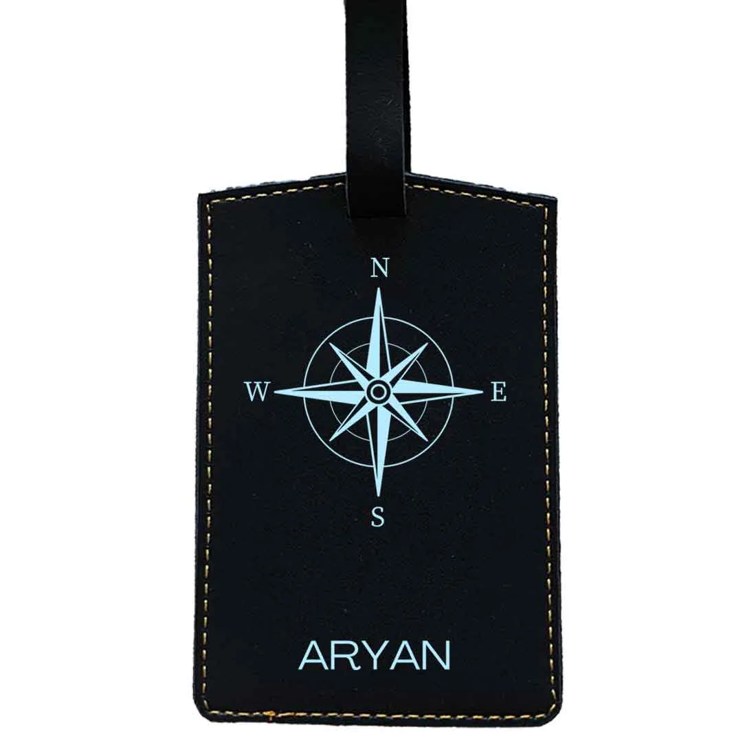 Customized Bag Name Tag Designer PU Leather Luggage Tags