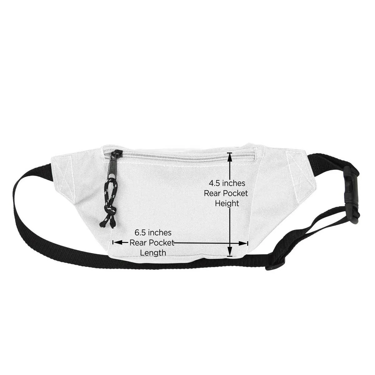 Dalix Round Fanny Pack w/ 3 Pockets