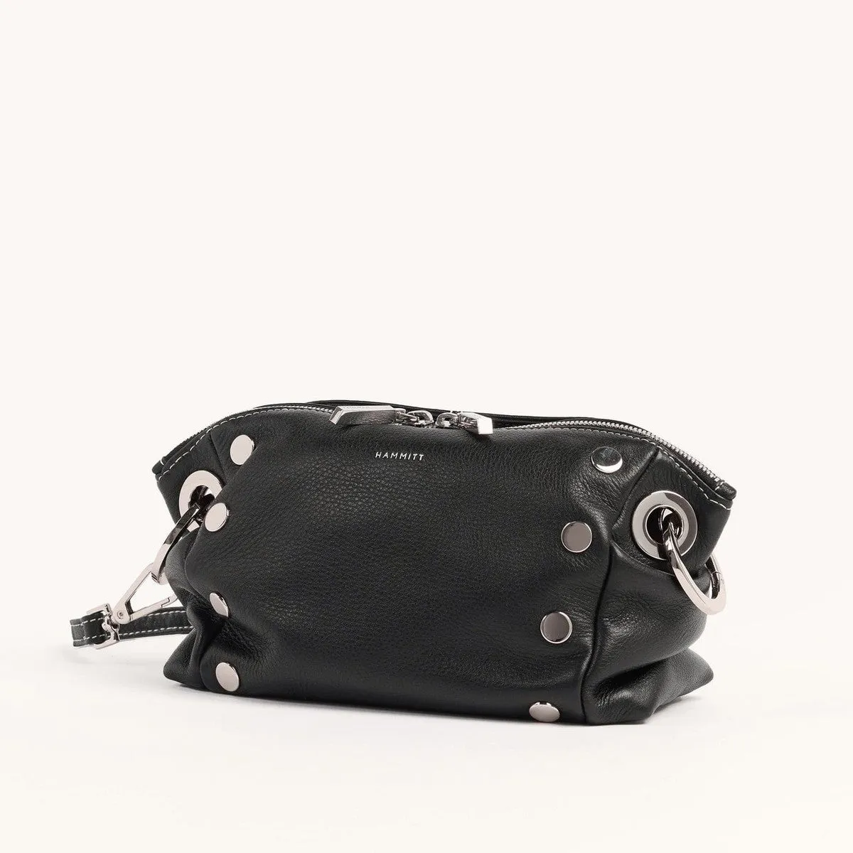 DANIEL CROSSBODY CLUTCH SML - Tempo Black/Silver