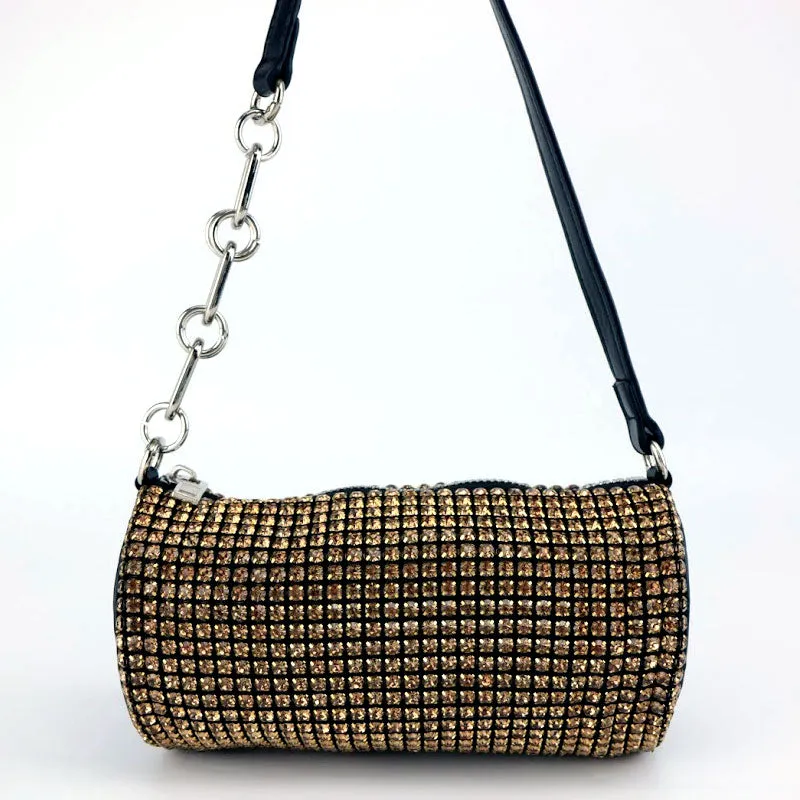 Diamond Evening Bag with Chain Strap