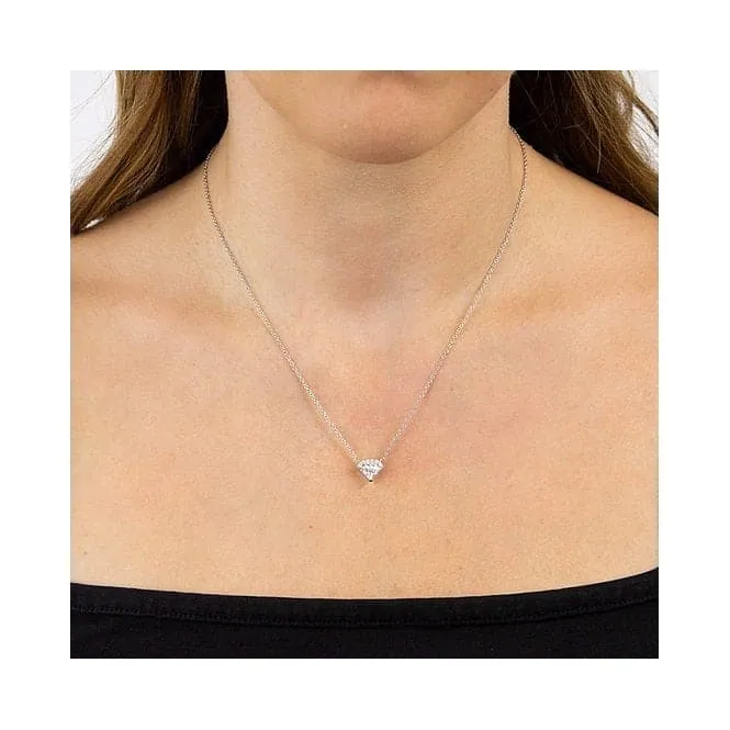 Diamond Shaped Pave Necklace N4467