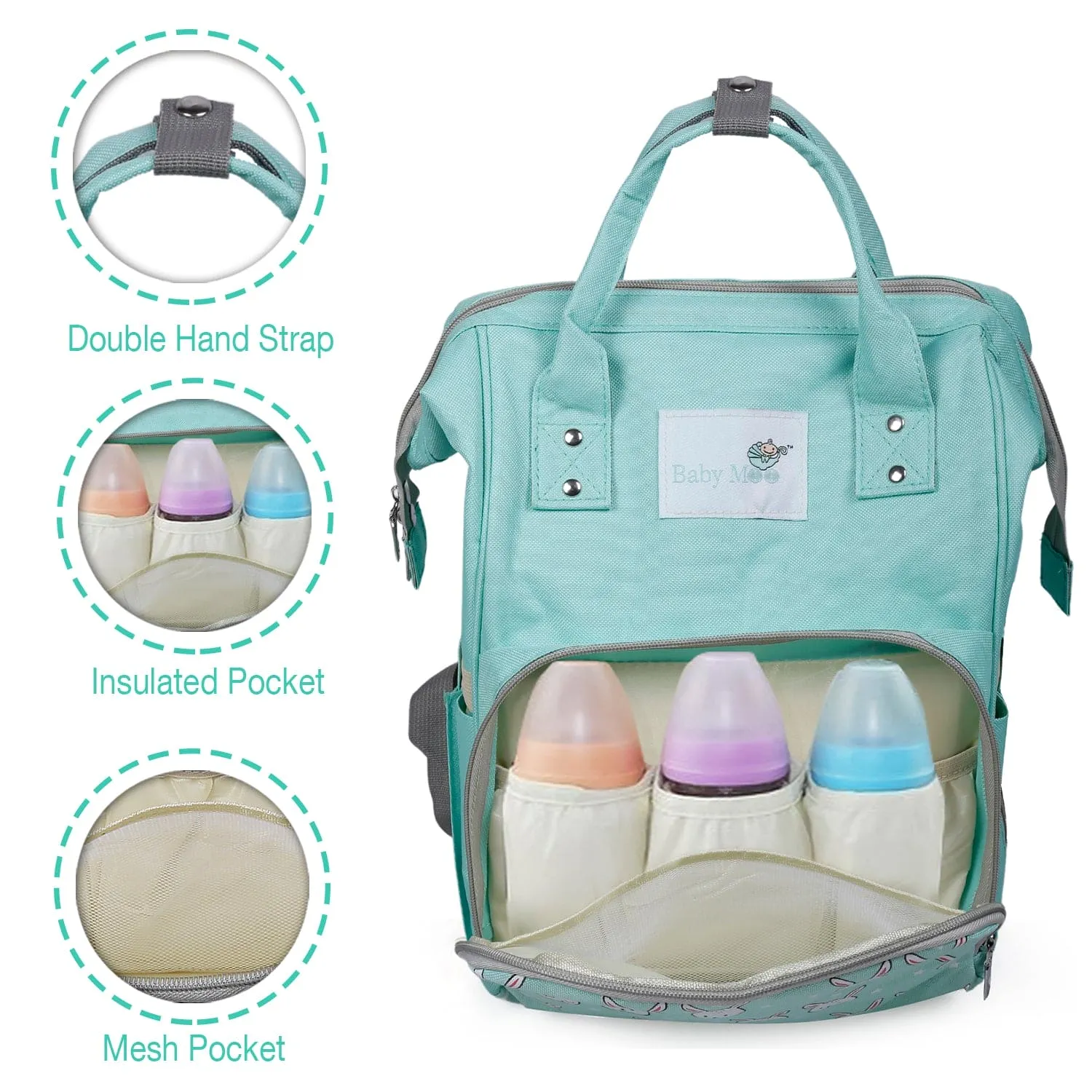 Diaper Bag 
Maternity Backpack Rabbit Green