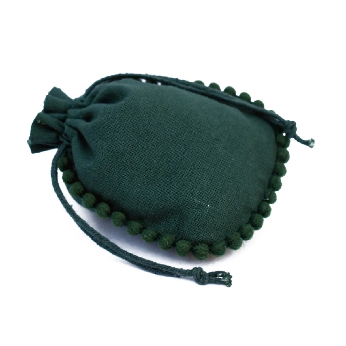 Drawstring Small Bag 100 Pieces Green Jewelry Pouches - CraftJaipur