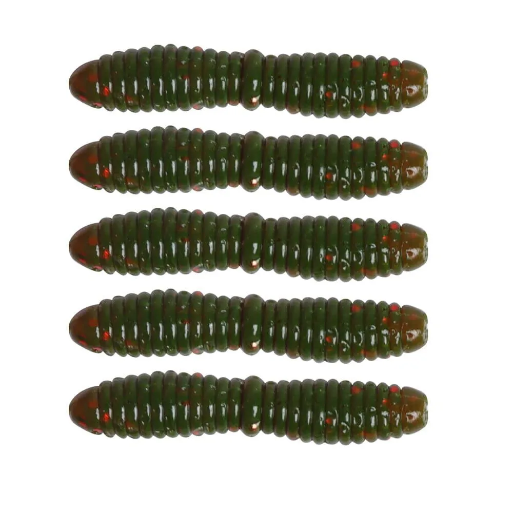 Dr.Fish 15pcs Ice Fishing Soft Worms 1.38''