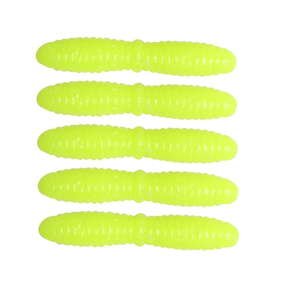 Dr.Fish 15pcs Ice Fishing Soft Worms 1.38''