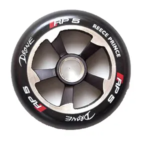 Drone Scooters Reece Prince Signature RP5 Scooter Wheel, Black/White/Chrome/Black