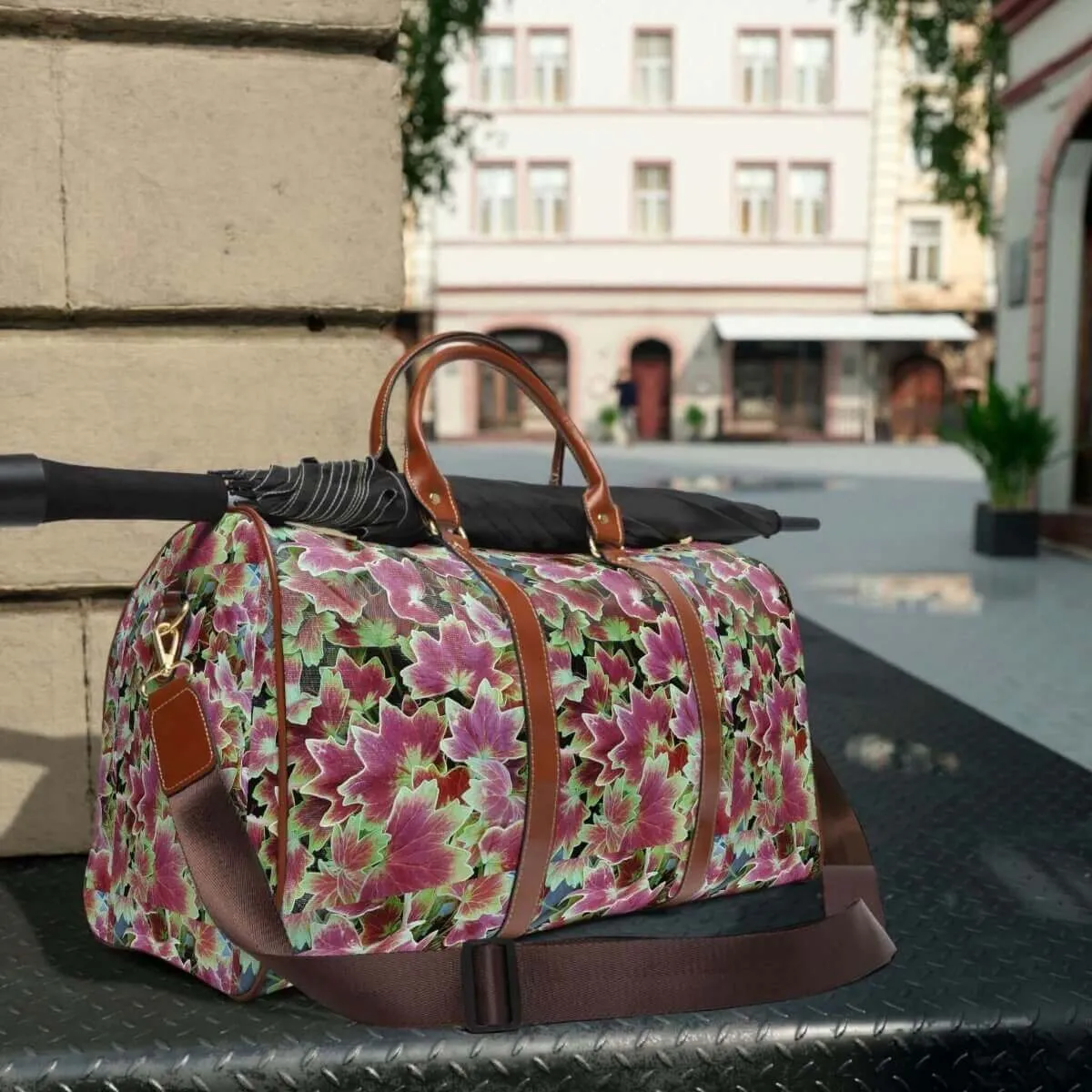 Durable & Stylish Geranium Waterproof Travel Bag