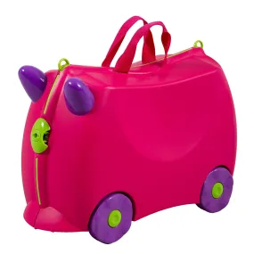 Durable Kids Ride-On Suitcase with 18L Storage - Kiddicare