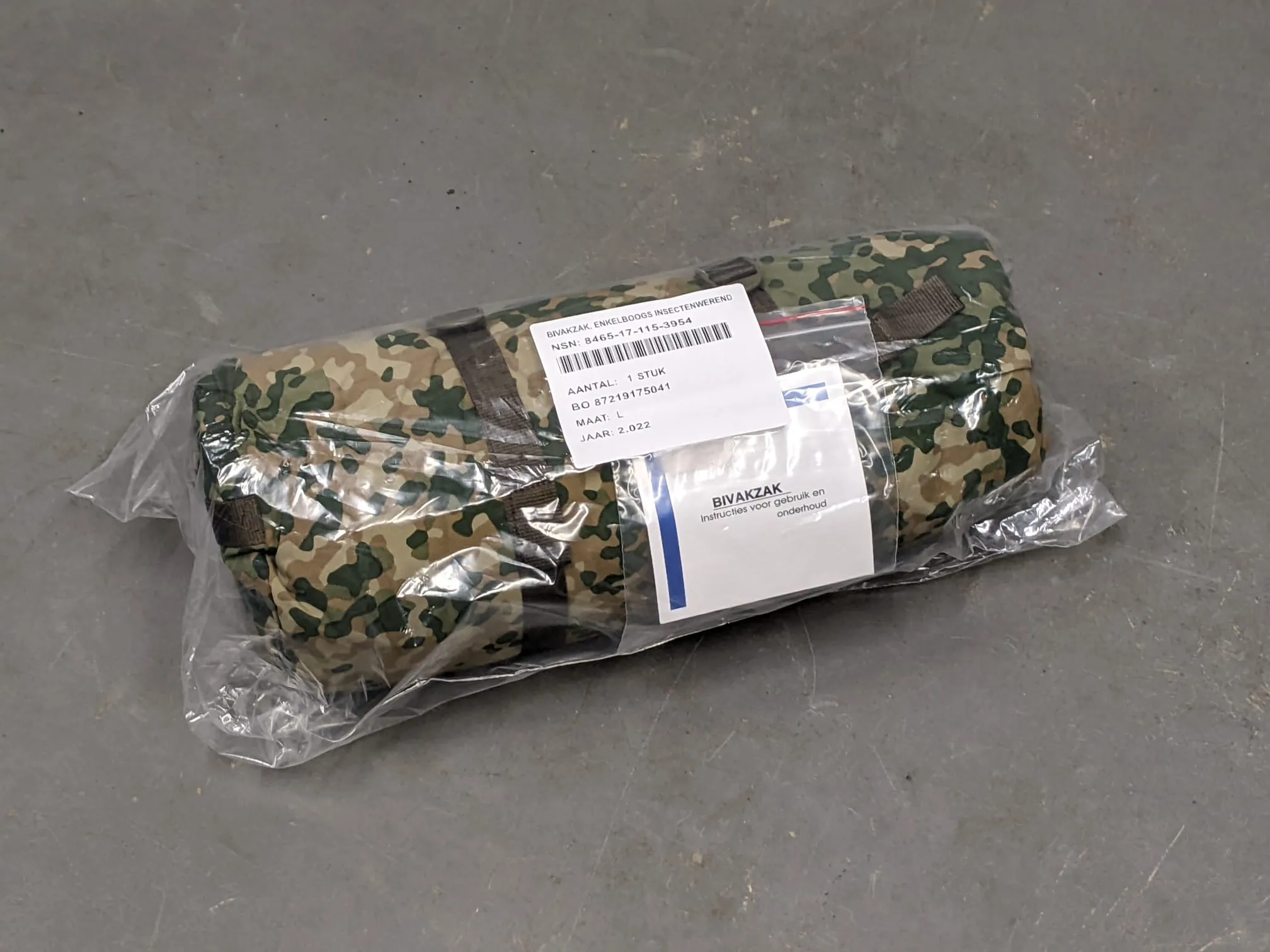 Dutch Army Hooped Bivi Bag NFP Camo Sleeping Bag Cover