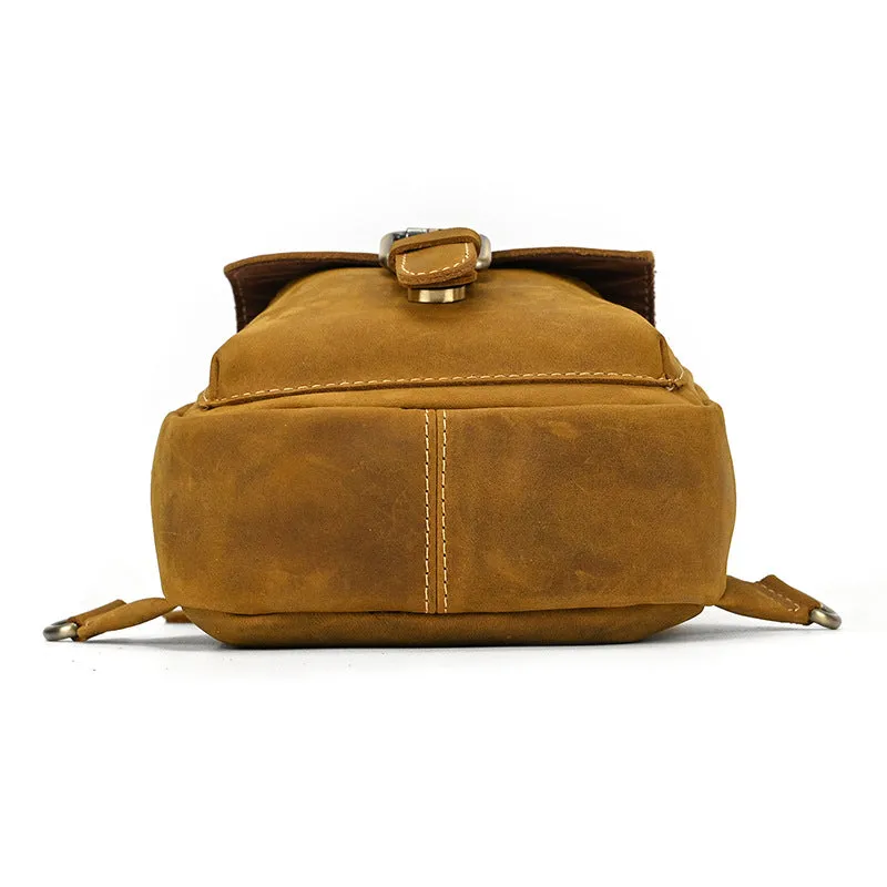 Elegant Genuine Leather Chest Bag