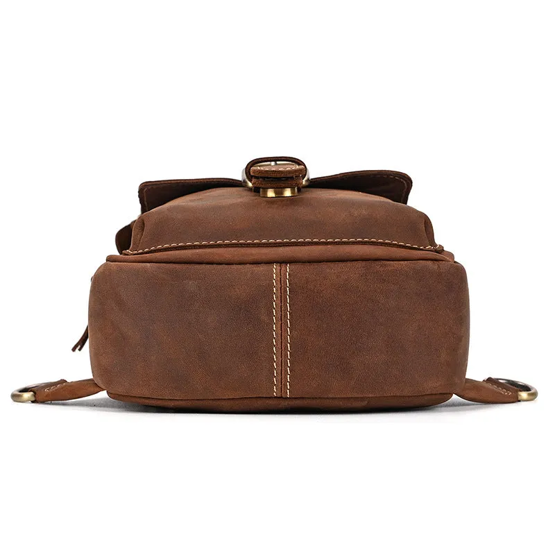 Elegant Genuine Leather Chest Bag