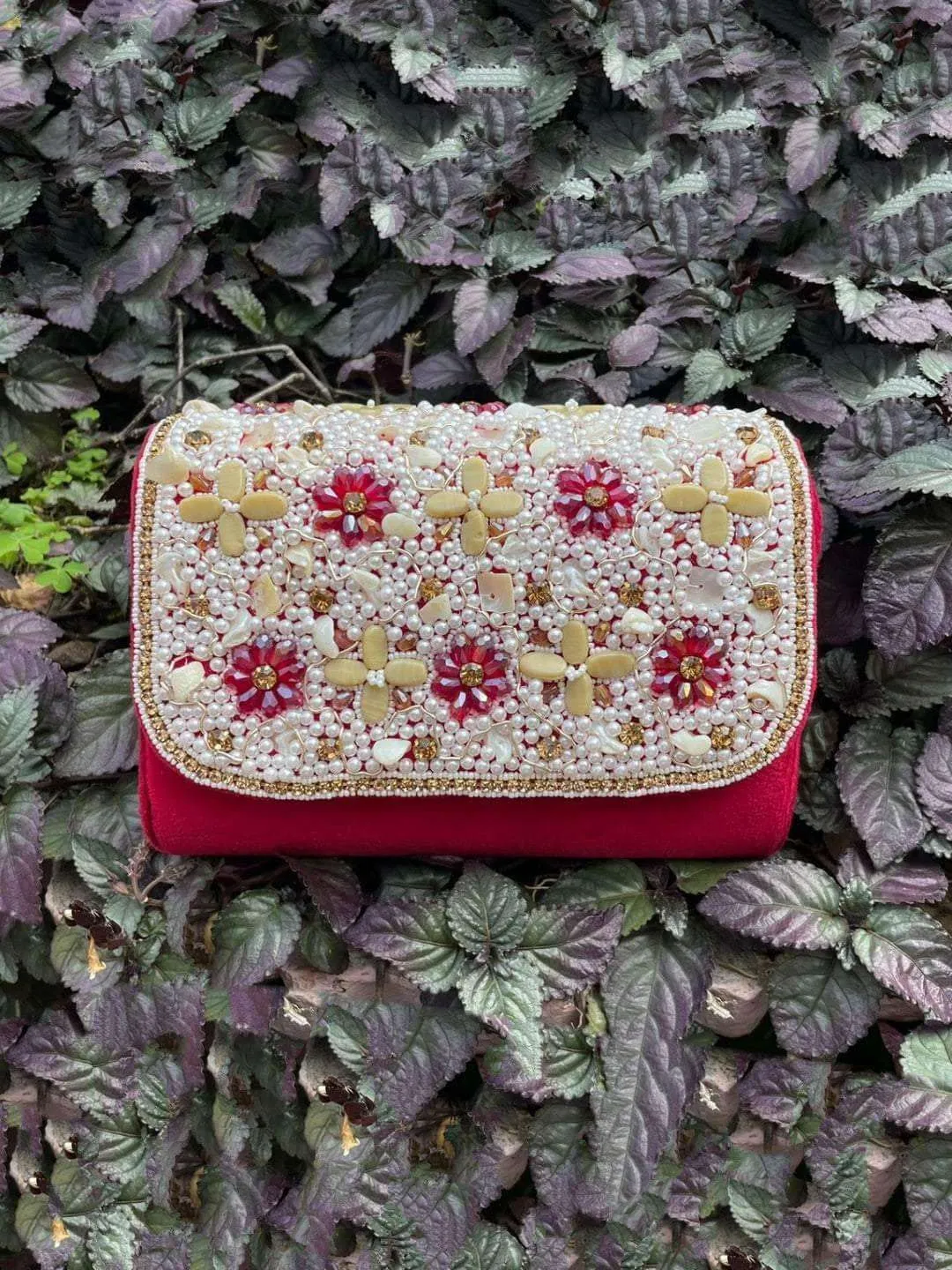 Embroidered Ethnic Clutch Bag