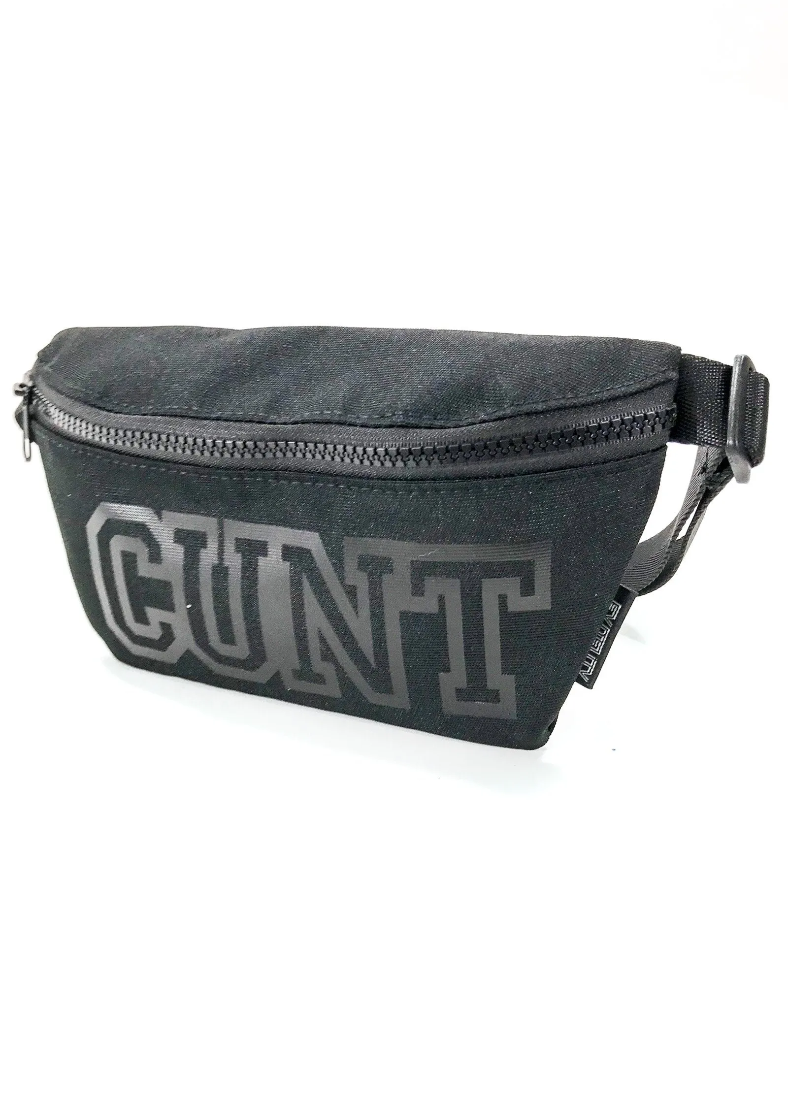 Fanny Pack | Slim |WERDS Cunt Black & Black