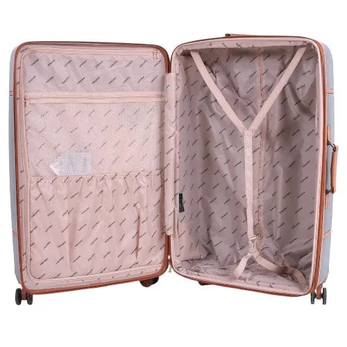 Fantana ABS With PC LICHEE Pattern 4 Wheel Spinner Trolley Case - 28" Large