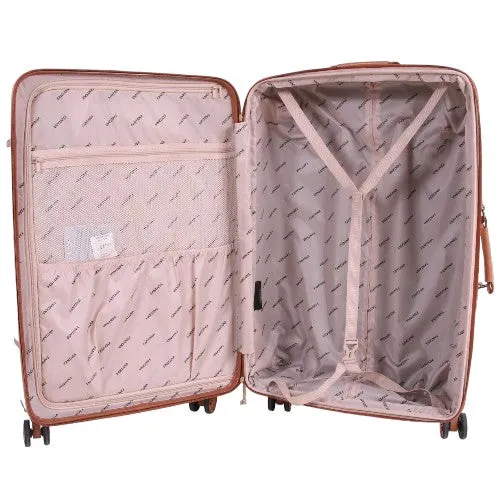 Fantana ABS With PC LICHEE Pattern 4 Wheel Spinner Trolley Case - 28" Large