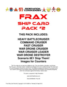 Federation Commander: Frax Ship Card Pack #2