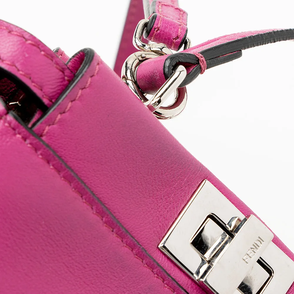 Fendi Nappa Leather Peekaboo Micro Shoulder Bag (SHF-19846)