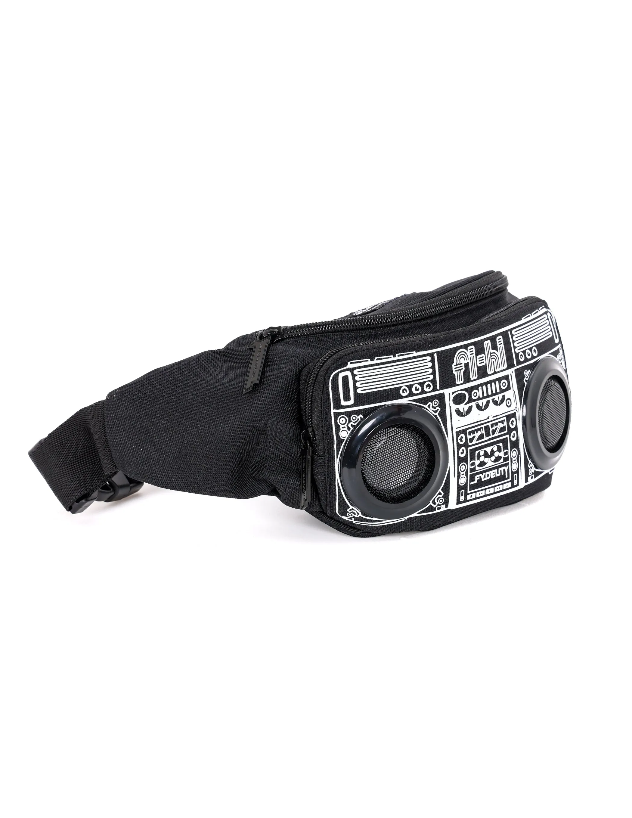 FI-HI Fanny Pack | Bluetooth Speakers |Black