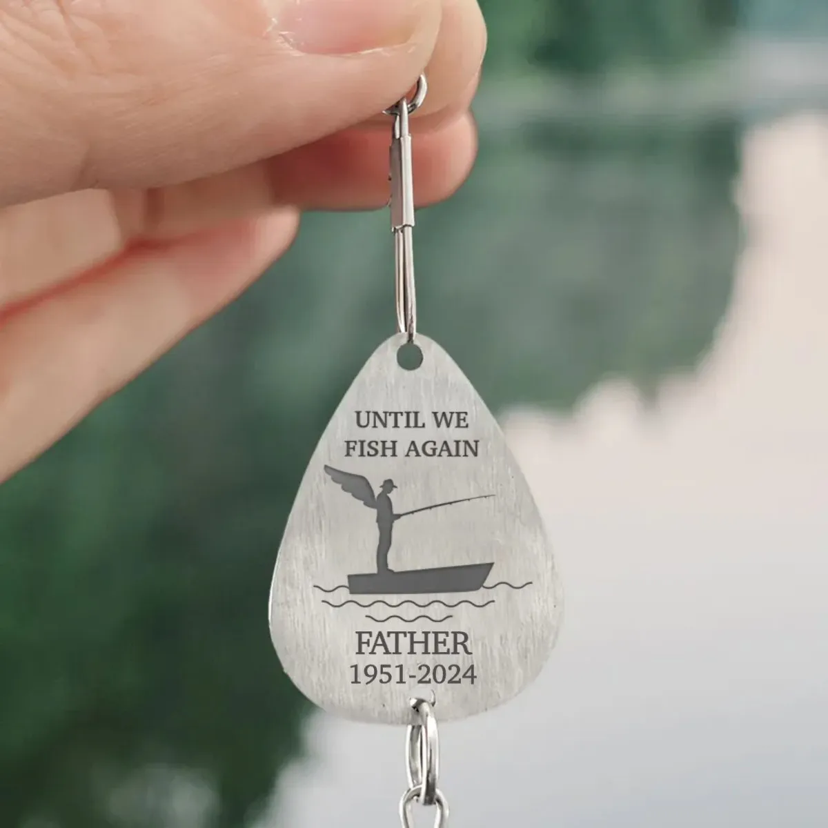 Fishing Lovers - Until We Fish Again - Personalized Fishing Lure Keychain (HJ)