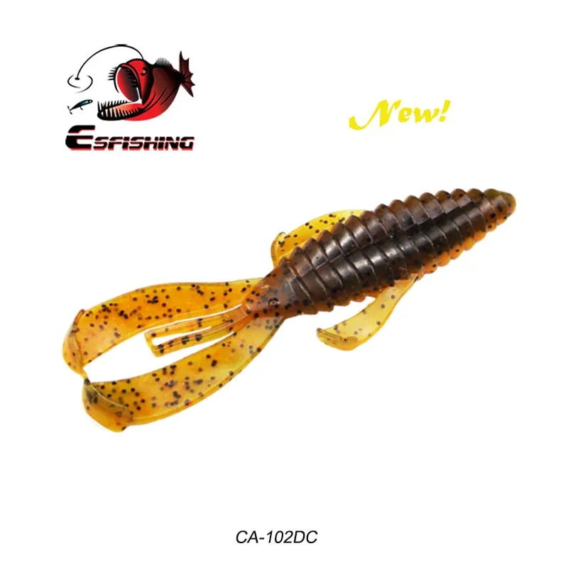 Fishing Lures Bug Craw Soft Baits Bass Attractant Smell 6pcs