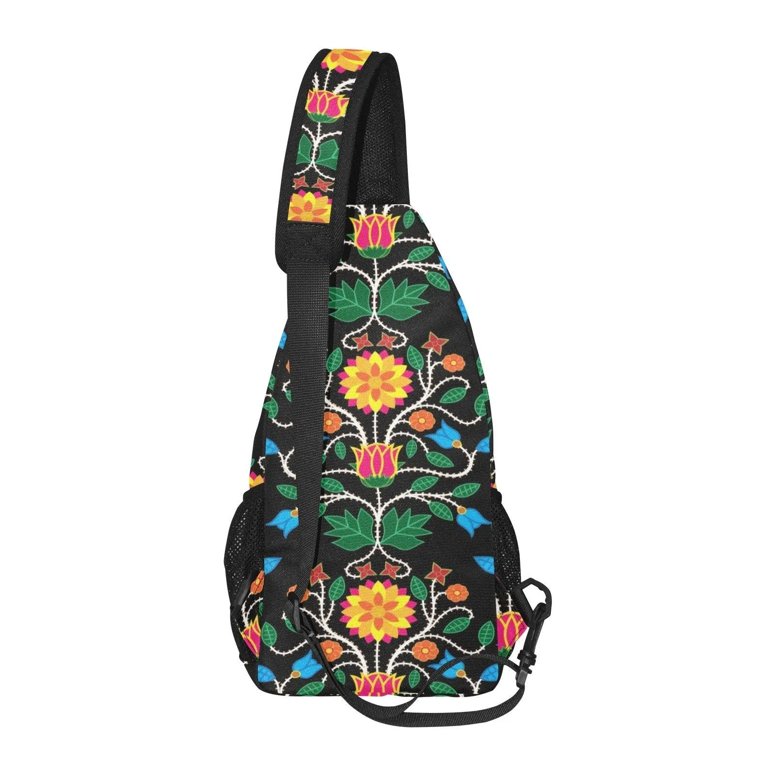 Floral Beadwork Four Clans Chest Bag