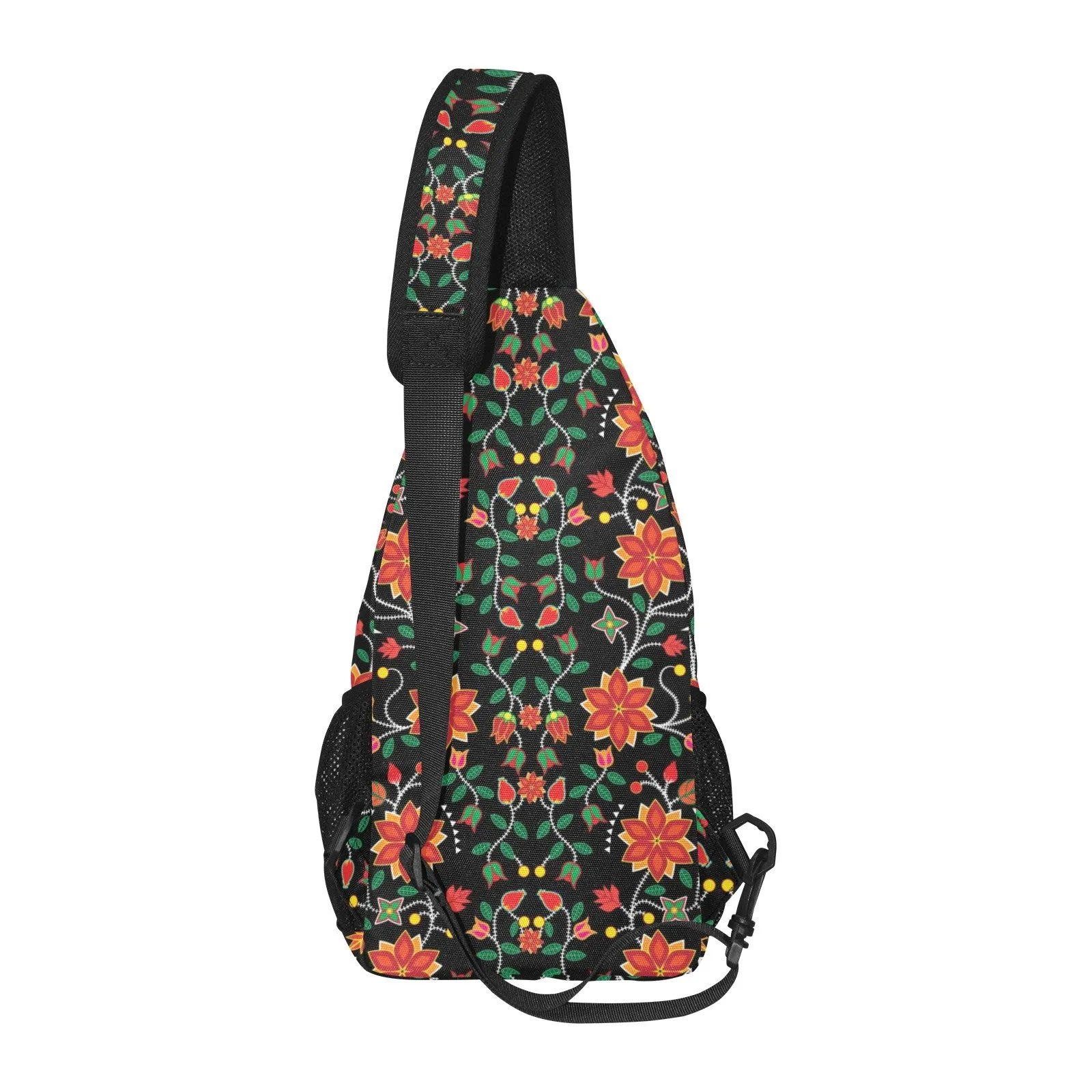 Floral Beadwork Six Bands Chest Bag