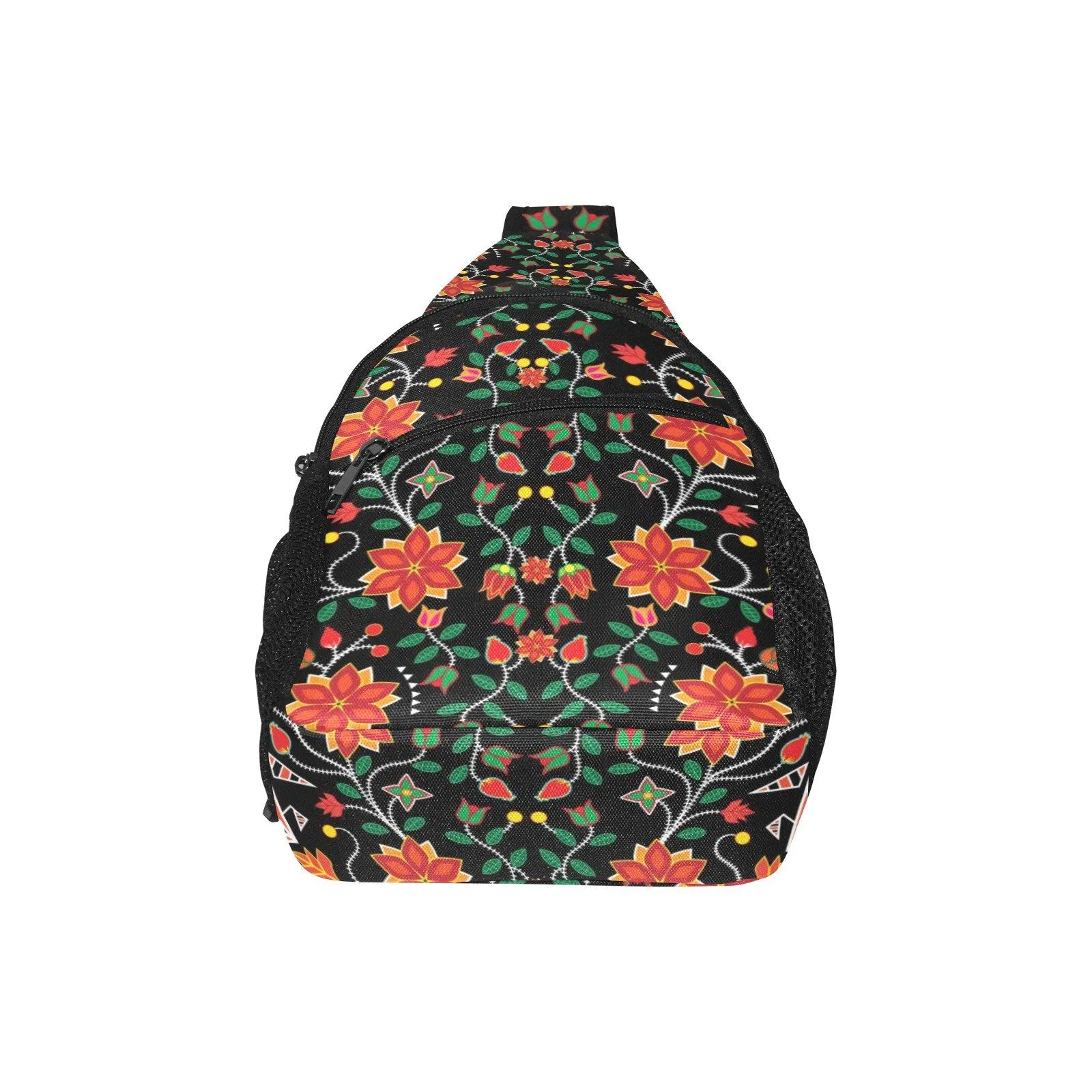 Floral Beadwork Six Bands Chest Bag