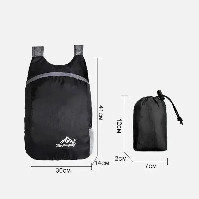 Foldable Waterproof Outdoor Sports Backpack Ultra Light Portable Travel Bag For Travel Camping Running Fitness Shopping