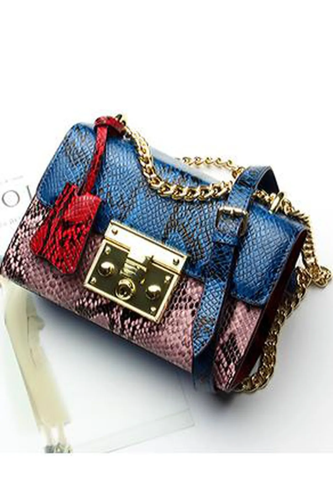 FREYA - COLORFUL PYTHON BAG