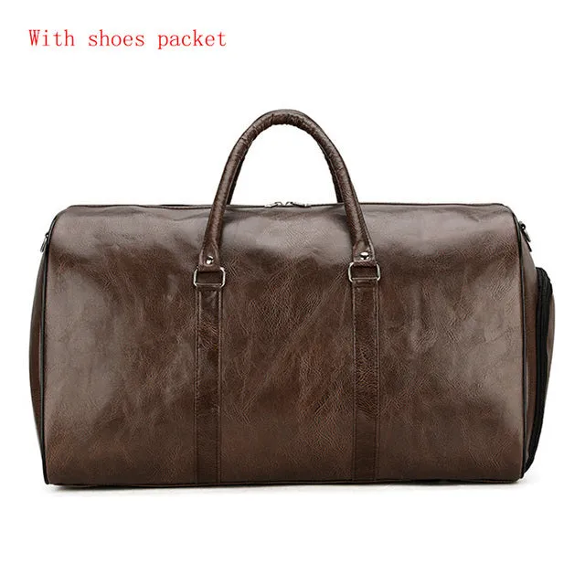 Funki Buys | Bags | Travel Bags | Faux Leather Overnight Bag