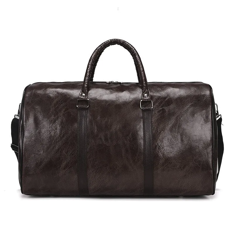 Funki Buys | Bags | Travel Bags | Faux Leather Overnight Bag