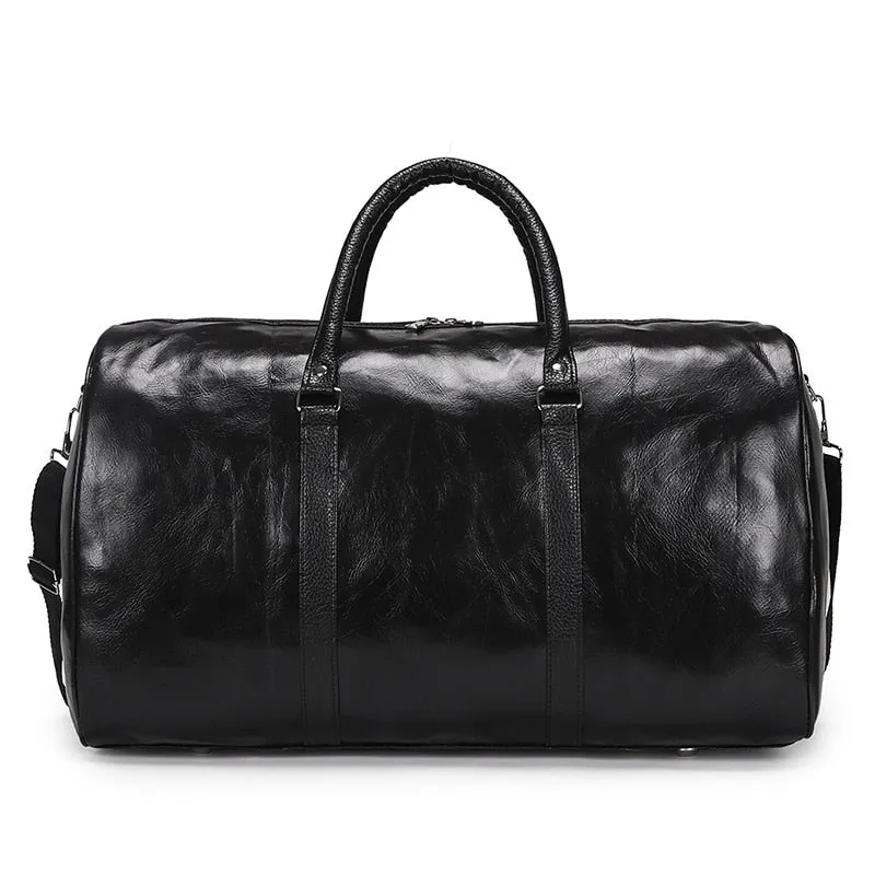 Funki Buys | Bags | Travel Bags | Faux Leather Overnight Bag