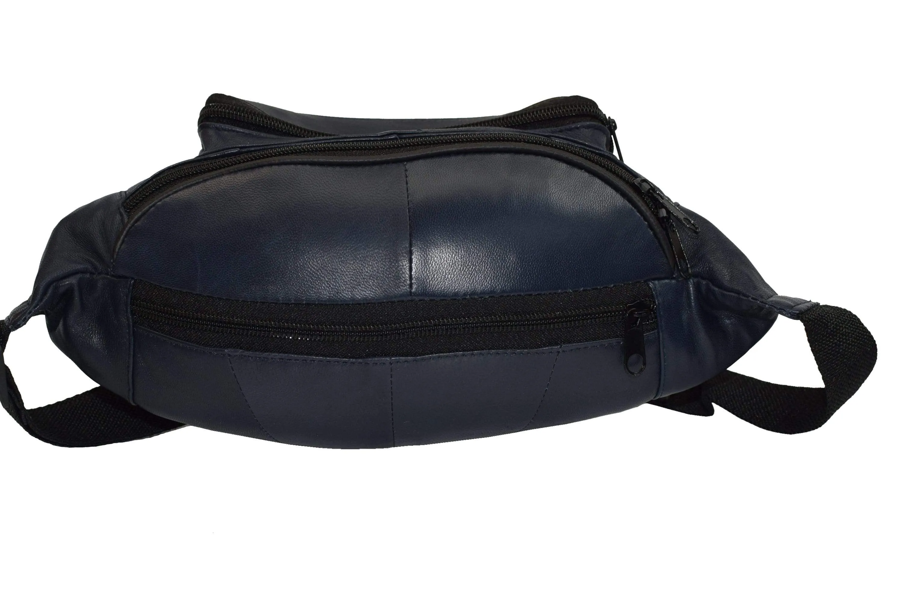 Genuine Leather Waist Fanny Pack Belt Bag Pouch Travel Hip Purse Men Women Many Colors 005C (C)