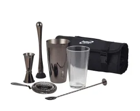 Genware CBK3GM Gun Metal Cocktail Bar Kit 7pcs