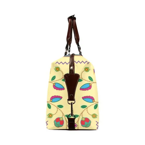 Geometric Floral Fall-Vanilla Classic Travel Bag