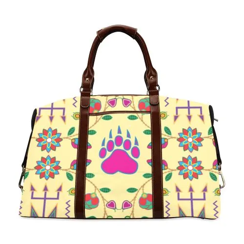 Geometric Floral Fall-Vanilla Classic Travel Bag