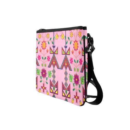 Geometric Floral Spring-Sunset Slim Clutch Bag