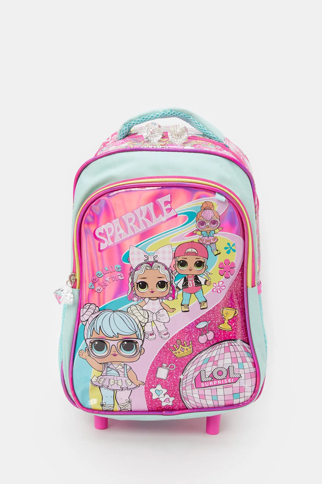 Girls Pink Lol Surprise School Trolley Bag (13 Inch)