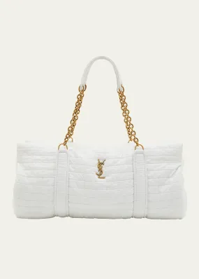 Gloria YSL Quilted Wool Duffel Bag