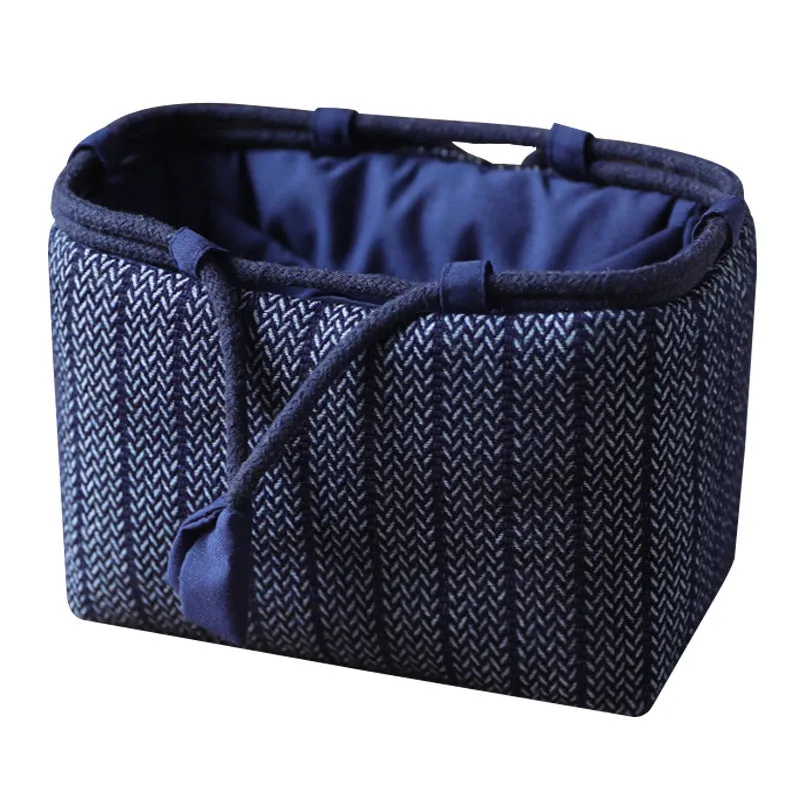 Gohobi Denim Medium Teaware Storage Travel Bag