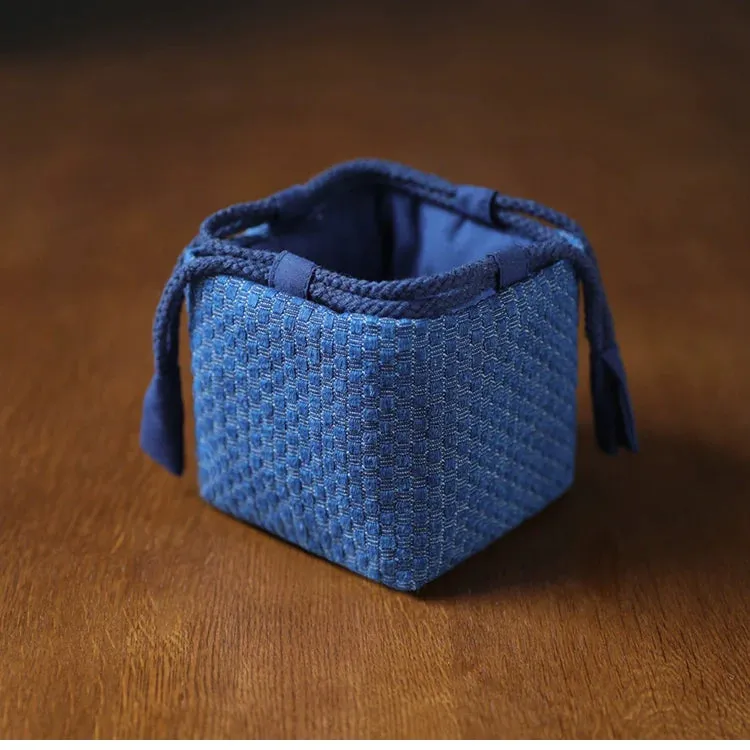 Gohobi Denim Mini Teaware Storage Travel Bag