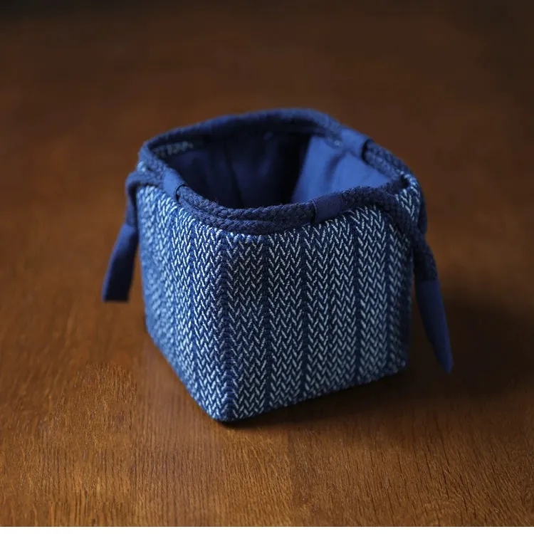 Gohobi Denim Small Teaware Storage Travel Bag